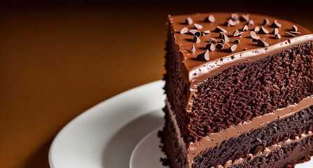 Chocolate cake with chocolate frosting
