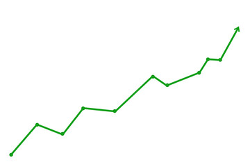 green business line graph with arrow transparent background png file type © Photix Studio