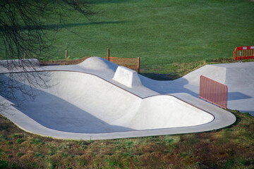 Concrete skatepark recently opened in Banchory