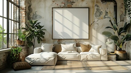 Mockup frame in Living room, Frame Mockup, Interior Mockup, Mockup Poster, Mockup, Mock, Summer Mockup, Room mockup, Digital File