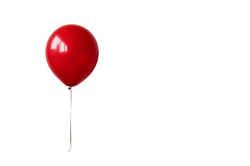 Red Balloon isolated on transparent background