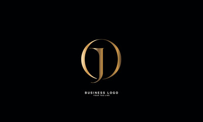JO, OJ, J, O, Abstract Letters Logo Monogram
