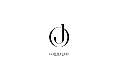 JO, OJ, J, O, Abstract Letters Logo Monogram