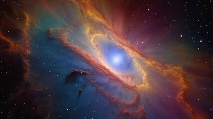 Nebula outer space cosmic background - obrazy, fototapety, plakaty