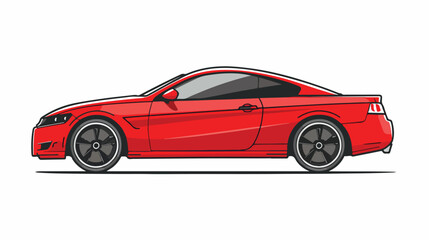 Fototapeta na wymiar Car vector illustration outline isolated flat vector