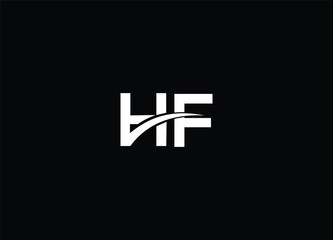 HF  creative logo design and initial logo design