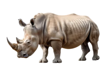 Foto op Plexiglas Rhinoceros Imagery isolated on transparent background © MSS Studio