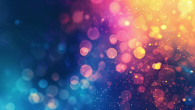 Abstract background with bokeh defocused lights. Vector illustration.