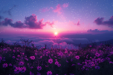 The soft lavender of twilight skies, painting a dreamy backdrop for stargazers and romantics alike....