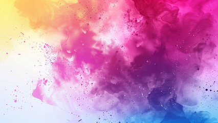 Abstract watercolor background. Colorful paint explosion. Digital art painting.