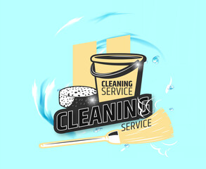 Free Vector Colorful Cleaning Service logo