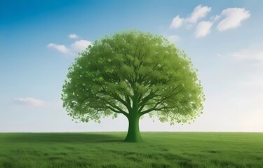 Fototapeta premium tree on the meadow