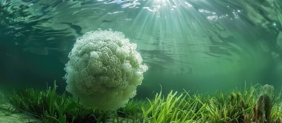 Volvox Colonys Graceful Spherical Spin Through Aquatic Life