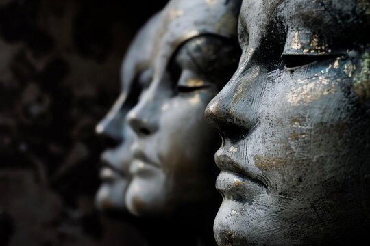 Apathetic facade: A mask of indifference hiding inner turmoil