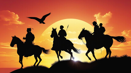 Journey of Hope: Peoples are Traveling in Different Way as Symbol  International Migrants Day and World Refugee Day