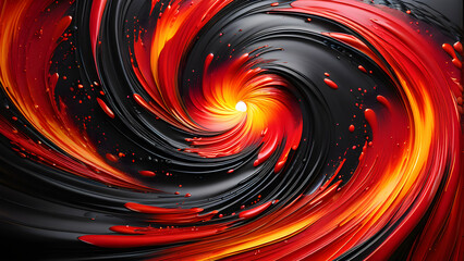 Crimson Vortex: Red Black Hole Background(Generative AI)