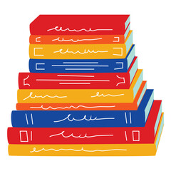 bookshelf design with various shapes and colorful
