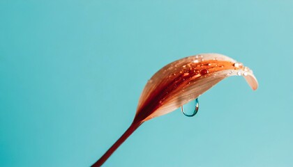 Petalo de flor fondo minimalista