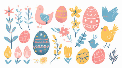 Naklejka premium Easter day concept