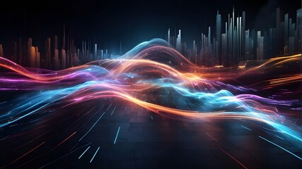 Dynamic Light Trails and the Idea of Digital Data Flow