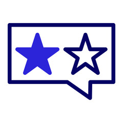 This is the Star Rating icon from the Online Marketing icon collection with an Mixed style