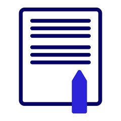 This is the Content Writing icon from the Online Marketing icon collection with an Mixed style