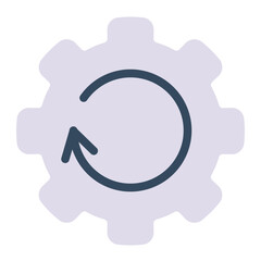 This is the Reload icon from the Data Management icon collection with an Color style