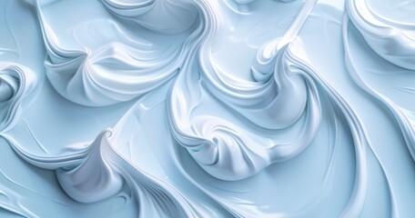 Hydrating Moisturizer Waves on Soft Pastel Hue - obrazy, fototapety, plakaty