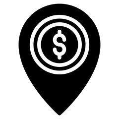 Business Location Solid Icon