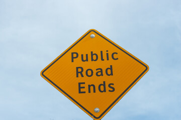 public road ends