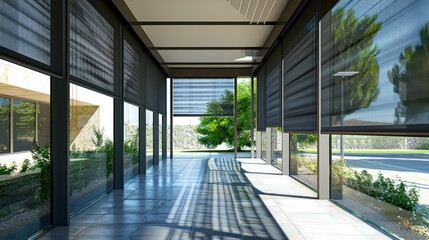 Building Exteriors with Adjustable Construction for Natural Light