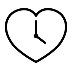 This is the Clock icon from the Valentine icon collection with an Outline style