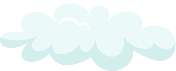 illustration cloud puff cartoon
