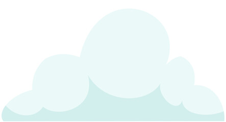 illustration cloud puff cartoon