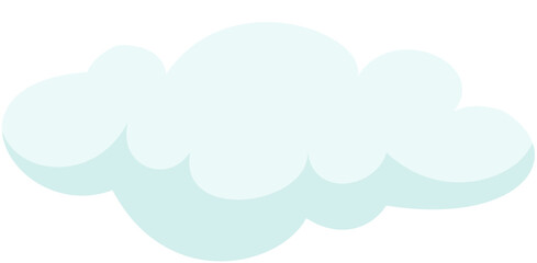 illustration cloud puff cartoon