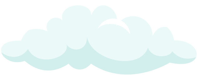 illustration cloud puff cartoon