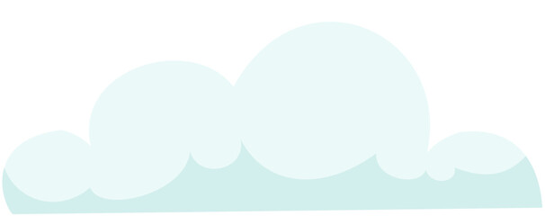 illustration cloud puff cartoon