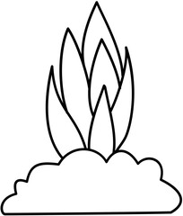 plant gardening tools illustration