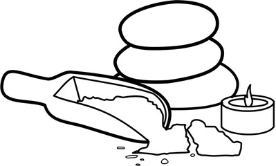 spa essentials illustration massage