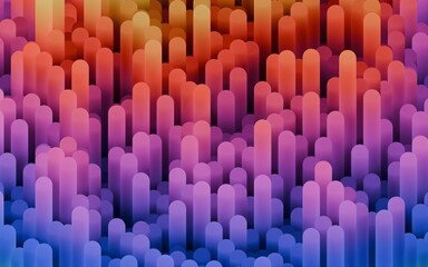 Obraz premium Abstract background with colorful candy looking shapes 3D Render