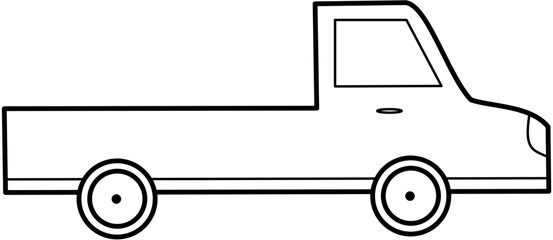 vehicle truck on road illustration