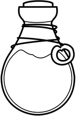 fantasy magic potion bottle herb 