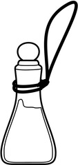 fantasy magic potion bottle herb 