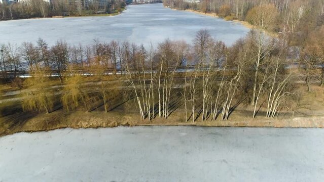 Dolina Trzech Stawow In Katowice From The Aerial View