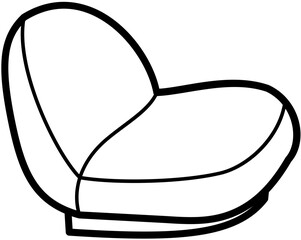 furniture sofa outline interior