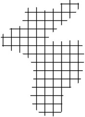 grid blob random pattern doodle