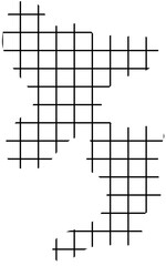 grid blob random pattern doodle