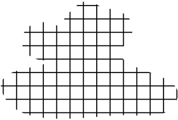 grid blob random pattern doodle