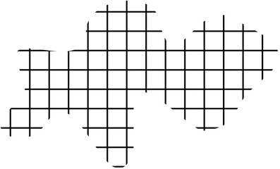 grid blob random pattern doodle