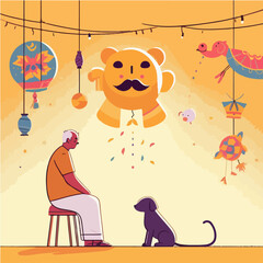 Happy Tamil New Year vector image